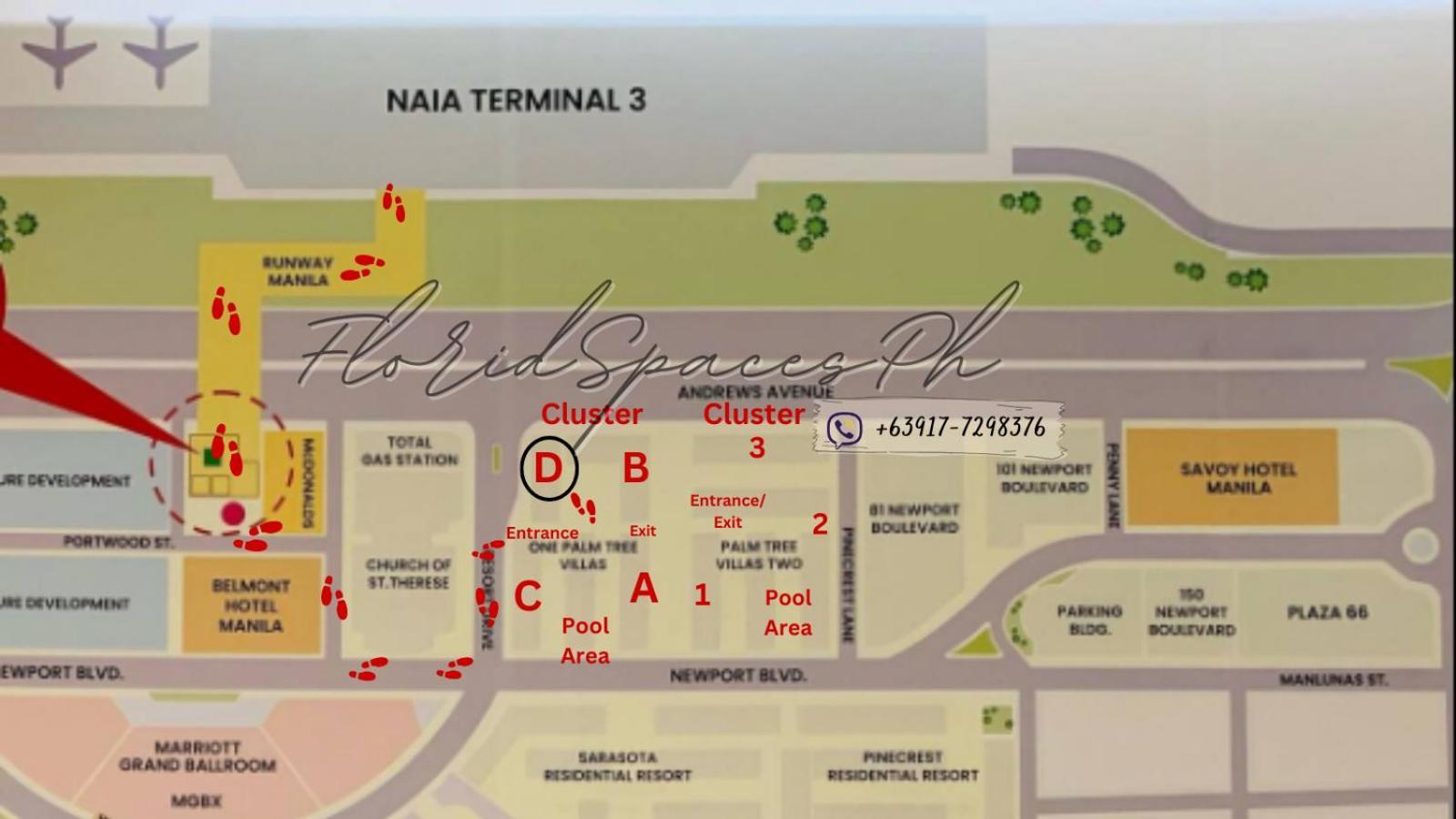 One Palm Tree Villas Condominium - Studio 2Nd Fl With Balcony - Across Terminal 3 Airport Пасай Экстерьер фото
